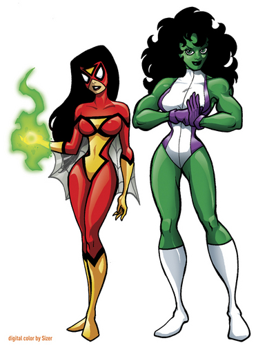  labah-labah Woman & She Hulk