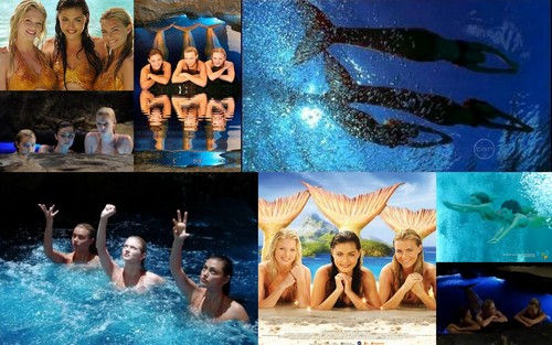 seon 3 mermaids collage