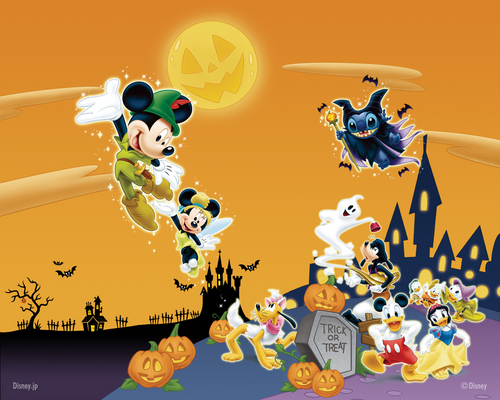  Disney Halloween kertas dinding