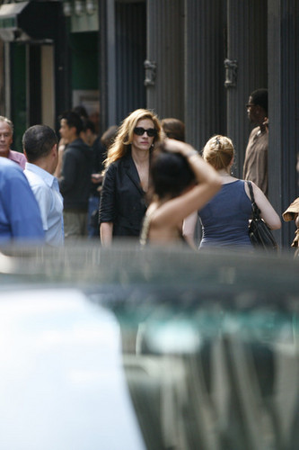  Julia filming in Tribeca NYC