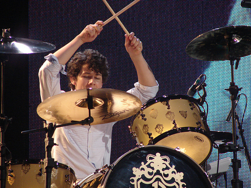  Nick on drums set