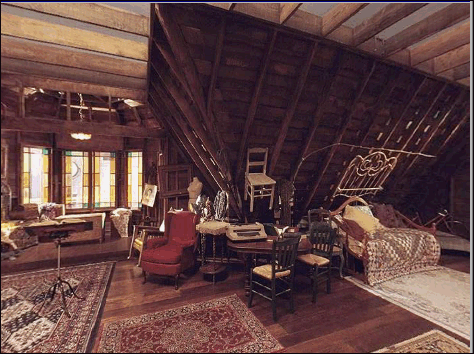  manor:the attic and basement;)