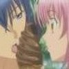 aMUTO *ikuto and amu share an ice-cream cone* PandaBear_36 photo