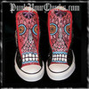 Mexican Day of the Dead Custom Painted Converse Chuck Taylor Sneakers punkyourchucks photo
