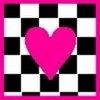 pink heart with checkers volleyblue13 photo